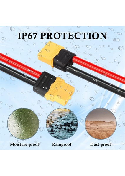 2 Adet XT60 Uzatma Kablosu 12AWG 1ft XT60 To XT60 Kablo ile Erkek Dişi Konnektör Için Güneş Panelı Rc Pil (Yurt Dışından) indirimleri