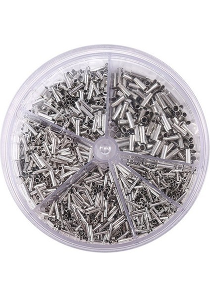 1900 Adet 0.5-2.5mm2 Yalıtımlı Bakır Sıkma Tel Konnektör Kablosu Uç Terminali Seti Seti (Yurt Dışından)