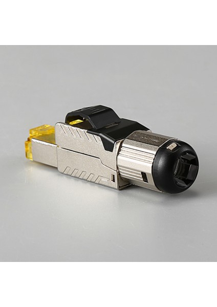 2 Adet Cat8 Endüstriyel Ethernet Konnektörü RJ45 Korumalı Saha Fişi Aracı Kolay Metal Döküm Sonlandırma Konnektörü (Yurt Dışından)
