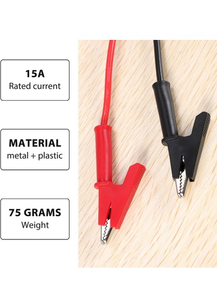 Çift Muz Fiş Timsah Klip Test Kurşun Timsah Klip Laboratuvar Test Kablosu Muz Fişli Ağır Hizmet 1 M Uzun Multimetre Için (Yurt Dışından) indirimleri