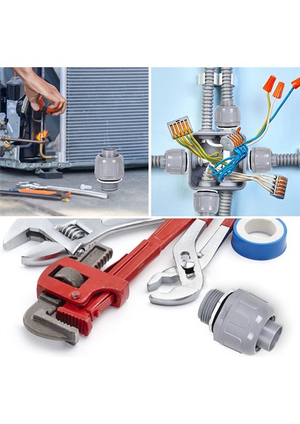 Sıvı Geçirmez Konnektör 1/2 Inç Metalik Olmayan Elektrik Boru Bağlantı Parçaları Pvc Boru Bağlantı Parçaları Düz (Yurt Dışından) fırsatları