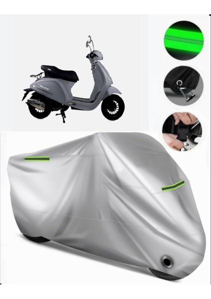 Altai Misk 50 Uyumlu Motosiklet Brandası Premium (Kilit Uyumlu)-Gri