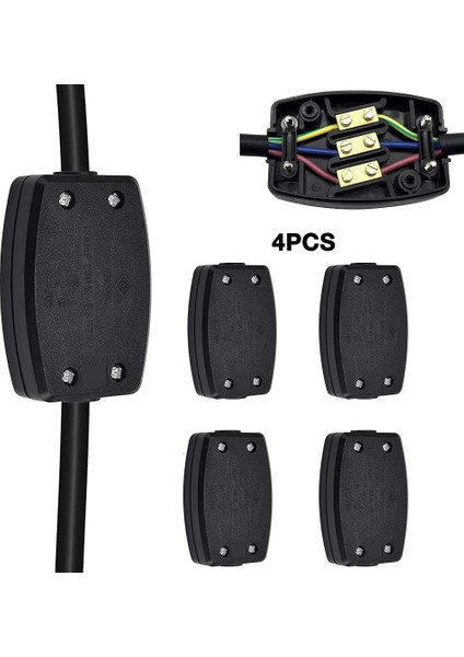 Terminalli Elektrik Bağlantı Kutusu 4 Paket Dış Aydınlatma, Güç ve Otomotiv Kablolaması Için Elektrik Bağlantı Kutusu (Yurt Dışından) modelleri