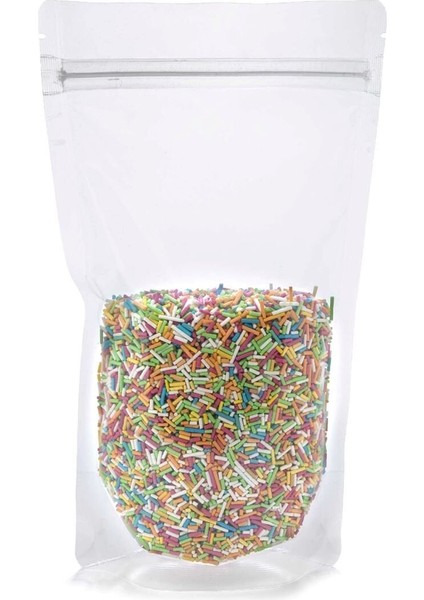 Şeffaf Kilitli Doypack Ambalaj 16 x 27 + 4 cm. 500 Gr. -500 Adet