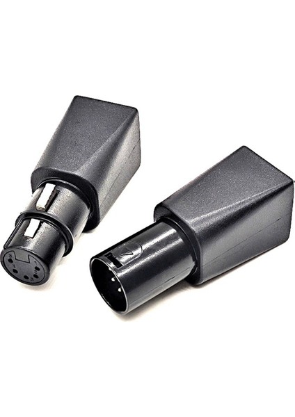 1 Çift Dmx - RJ45 Konnektörü RJ45 Ethernet - 5 Pin Xlr Dmx Dişi ve Erkek Adaptörü Ses Video Için (Yurt Dışından)