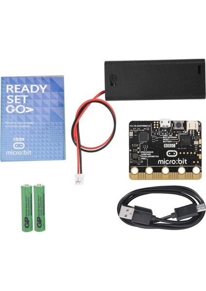 Microbit Go Başlangıç Kiti Bbc Akıllı Araç Kiti/qtruck/python Eğitimi Microbit Yapay Zeka ve Makine Öğrenimini (Yurt Dışından)