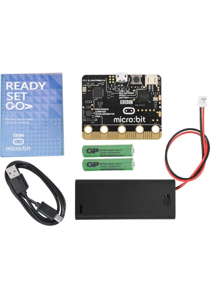 Microbit Go Başlangıç Kiti Bbc Akıllı Araç Kiti/qtruck/python Eğitimi Microbit Yapay Zeka ve Makine Öğrenimini (Yurt Dışından)