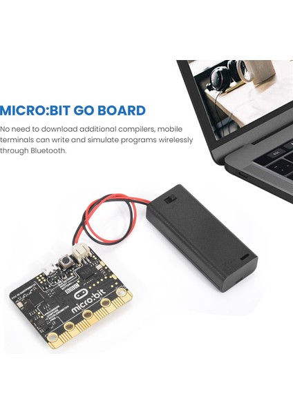 Microbit Go Başlangıç Kiti Bbc Akıllı Araç Kiti/qtruck/python Eğitimi Microbit Yapay Zeka ve Makine Öğrenimini (Yurt Dışından)
