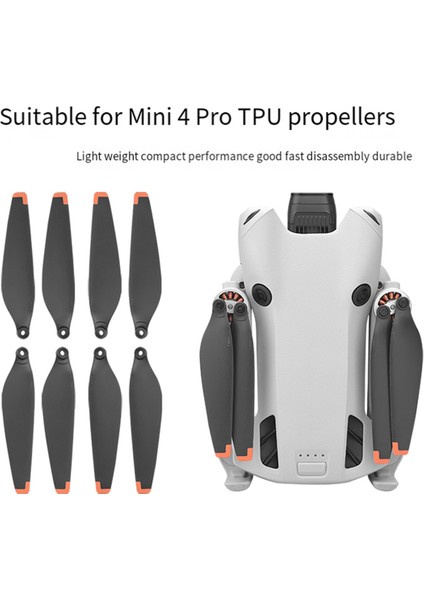 Djı Mını 4 Pro Drone Aksesuarları Için 2 Çift Pervane Pervane Kanat Değişimi Düşük Gürültülü Uçuş Kanat Fanları Yedek Parçalar (Yurt Dışından) modelleri