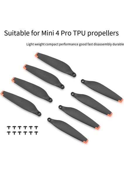 Djı Mını 4 Pro Drone Aksesuarları Için 2 Çift Pervane Pervane Kanat Değişimi Düşük Gürültülü Uçuş Kanat Fanları Yedek Parçalar (Yurt Dışından) fırsatları