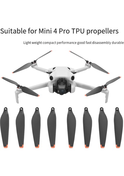 Djı Mını 4 Pro Drone Aksesuarları Için 2 Çift Pervane Pervane Kanat Değişimi Düşük Gürültülü Uçuş Kanat Fanları Yedek Parçalar (Yurt Dışından) indirimleri