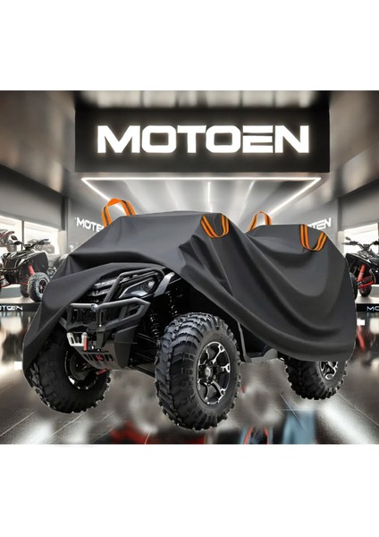 Bumoto/jinling Hummer Long 500CC Uyumlu Atv Brandası,atv Örtüsü,atv Çadırı Premium Kalite -Siyah