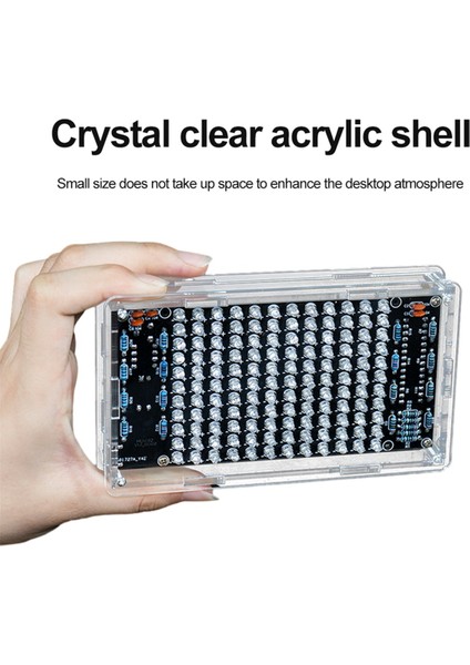 LED Müzik Spektrum Dıy Kiti Müzik Ses Kontrolü Çok Renkli Spektrum Lehimleme Projesi Dıy Kiti Kabuk ile (Yurt Dışından) fiyatları