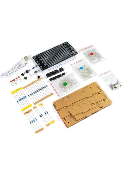 LED Müzik Spektrum Dıy Kiti Müzik Ses Kontrolü Çok Renkli Spektrum Lehimleme Projesi Dıy Kiti Kabuk ile (Yurt Dışından) indirimleri