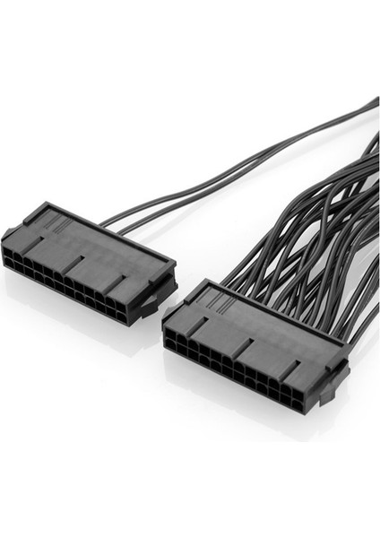 12 Inç Çift Psu Güç Kaynağı 24 Pin 18AWG Uzatma Kablosu, AAnakart Için, 24 Pin Ila 24(20+4) Pin (Yurt Dışından) fırsatları