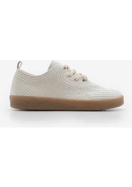 Kadın Sneaker Işlemeli Nakışlı Renkli Bağcıklı Spor Ayakkabı Valgin