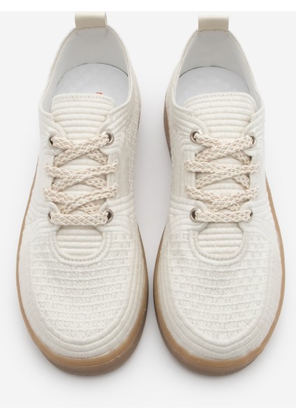 Kadın Sneaker Işlemeli Nakışlı Renkli Bağcıklı Spor Ayakkabı Valgin