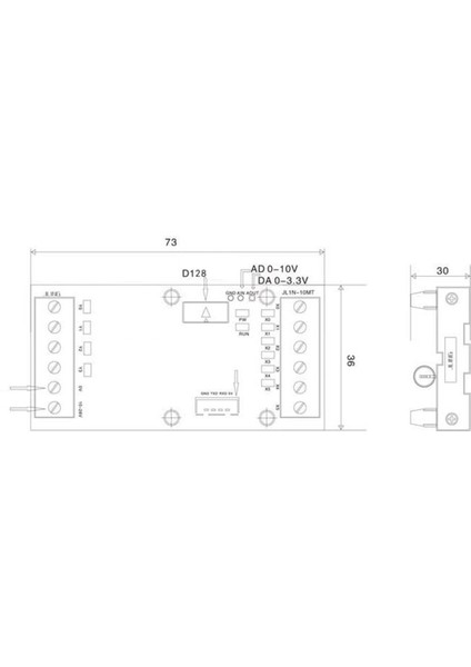 FX1N-10MT Plc Endüstriyel Kontrol Kartı Transistör Çıkışı 6 Giriş 4 Çıkış DC10-28V Güç Kaynağı Program Kablosu ile (Yurt Dışından)