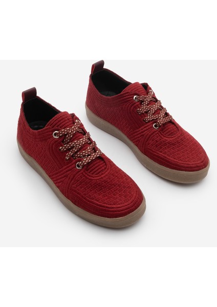 Kadın Sneaker Işlemeli Nakışlı Renkli Bağcıklı Spor Ayakkabı Valgin