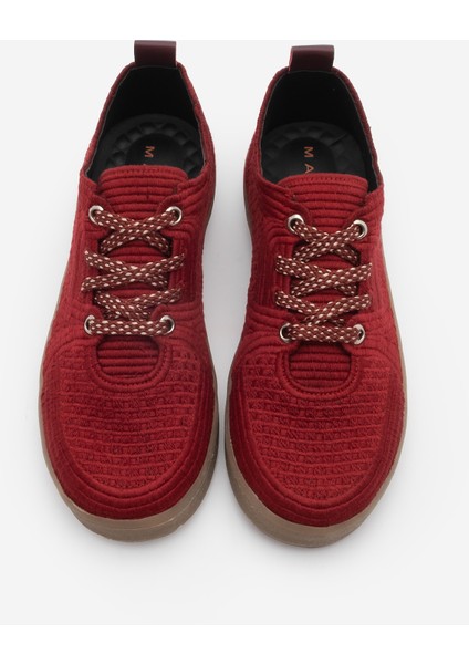 Kadın Sneaker Işlemeli Nakışlı Renkli Bağcıklı Spor Ayakkabı Valgin