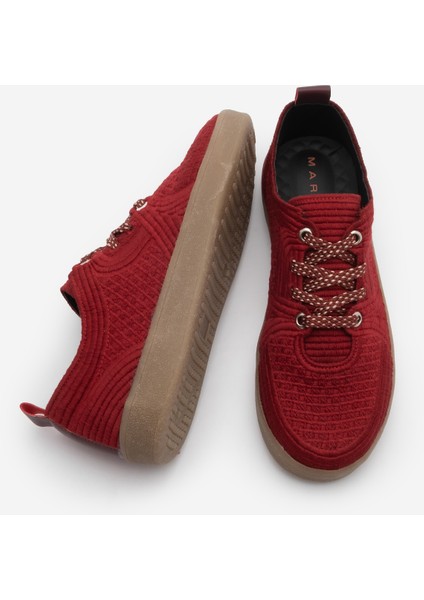 Kadın Sneaker Işlemeli Nakışlı Renkli Bağcıklı Spor Ayakkabı Valgin