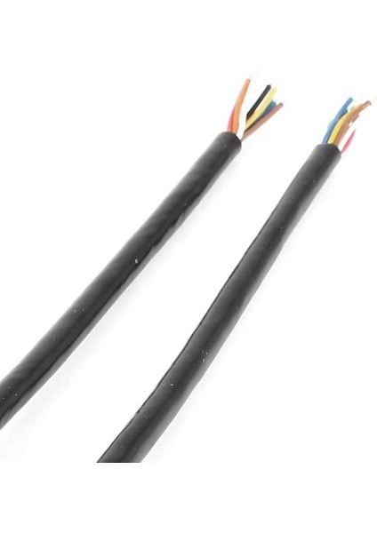 8 Pin M/f Fişli Su Geçirmez Konnektör Kablosu Siyah (Yurt Dışından)