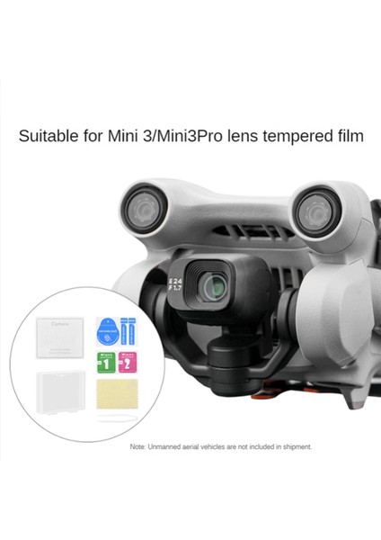 Djı Mini 3 Pro Için Temperli Cam Lens Koruyucu Film Görüş Sensörü Çizilmez Kamera Lens Ekran Aksesuarı, 1 Takım (Yurt Dışından)