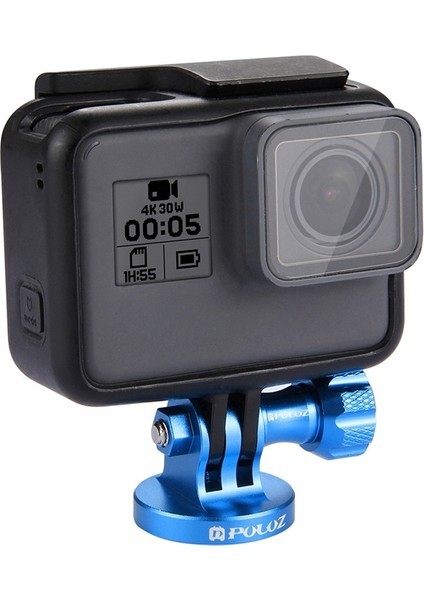 Puluz Go Pro Aksesuarları Için Gopro Hero5 4 Session 4 3+3 2 1, Xiaomi Yi, SJ4000, SJ5000, (Mavi) Kamera Tripod Montaj Adaptörü (Yurt Dışından)