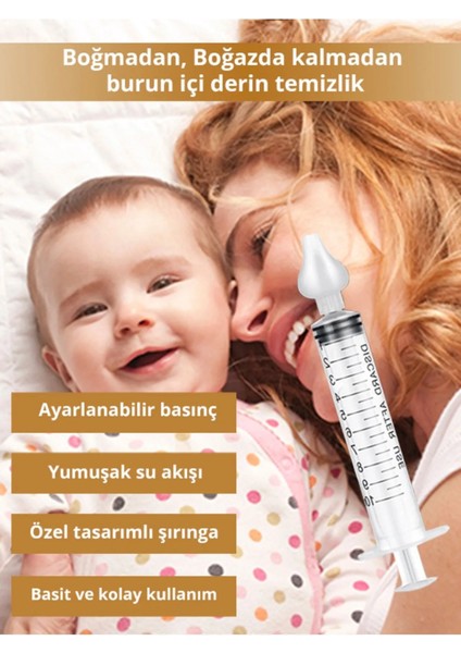 4'lü Şırıngalı Burun Aspiratörü I Bebek Burun Temizleme Aparatı I Bebek Burun Temizleme Aparatı