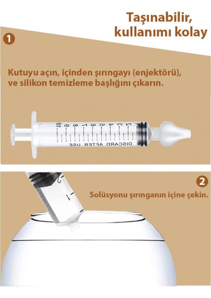 4'lü Şırıngalı Burun Aspiratörü I Bebek Burun Temizleme Aparatı I Bebek Burun Temizleme Aparatı