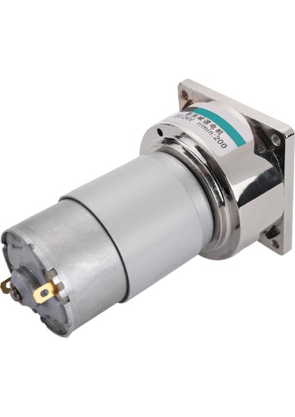 35W Mini Dc Dişli Motor Metal Hızı Ayarlanabilir Büyük Torklu Motor CW/CCW(24V 200RPM) (Yurt Dışından)
