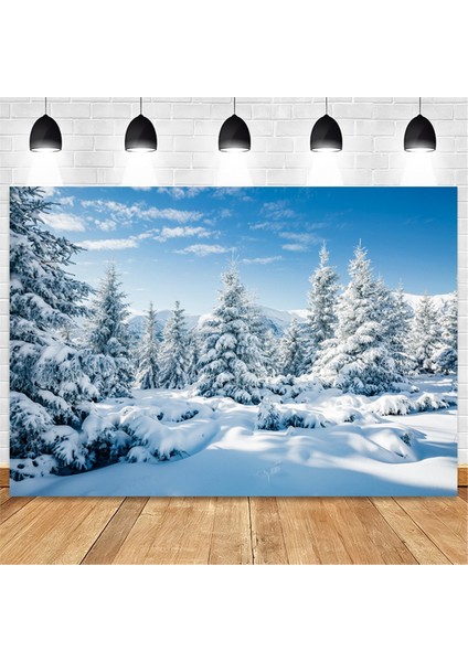 210X150CM Kış Kar Arkaplan Bezi Kar Tanesi Noel Ağacı Parıltı Beyaz Orman Partisi Fotoğrafçılığı Arkaplanları, A (Yurt Dışından) modelleri
