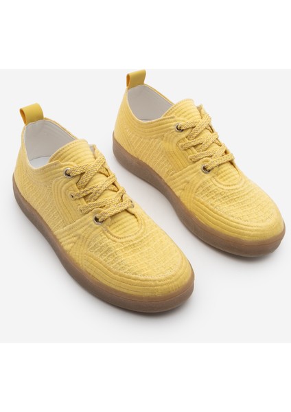 Kadın Sneaker Işlemeli Nakışlı Renkli Bağcıklı Spor Ayakkabı Valgin
