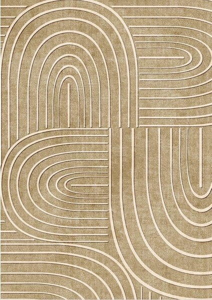 Siesta Modern 32-517 Modern Desenli Dokuma Tabanlı Yıkanabilir Şönil Salon ve Oda Halısı