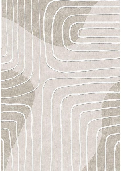 Siesta Modern 32-518 Modern Desenli Dokuma Tabanlı Yıkanabilir Şönil Salon ve Oda Halısı