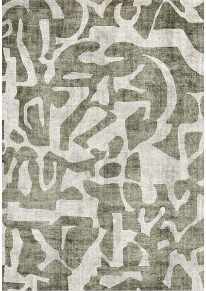 Siesta Modern 32-524 Modern Desenli Dokuma Tabanlı Yıkanabilir Şönil Salon ve Oda Halısı