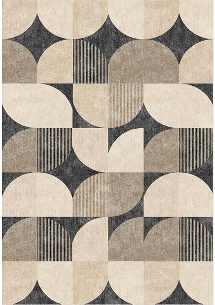 Siesta Modern 32-527 Modern Desenli Dokuma Tabanlı Yıkanabilir Şönil Salon ve Oda Halısı