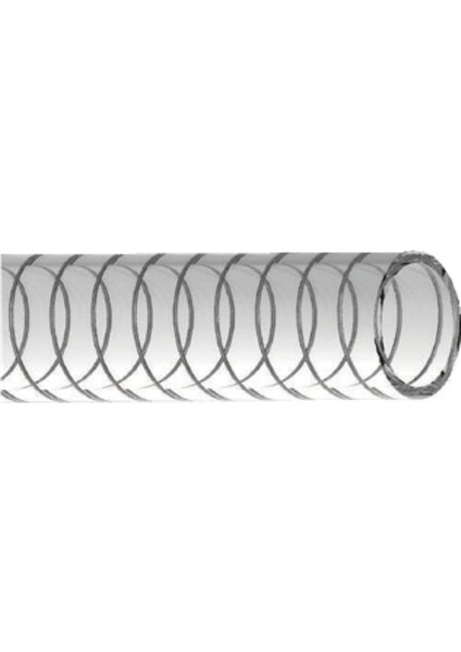Ağır Hizmet Telli Şeffaf Hortumu (İç Çap 16 mm) (5/8'') (10 Metre)