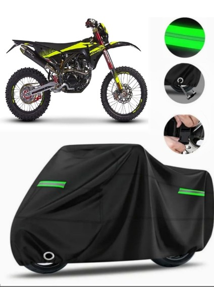 Xef 250 Enduro Trail 4t Uyumlu Motosiklet Brandası Premium (Kilit Uyumlu)- Siyah - MPRO9002