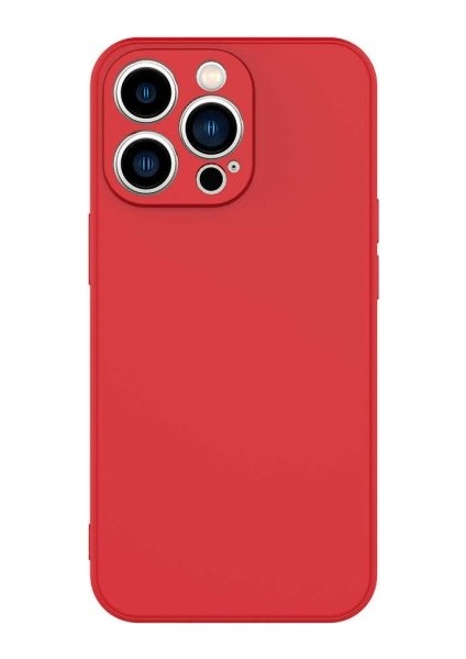 Premium Serisi Apple iPhone 12 Pro Max Uyumlu Lansman Kılıf Kırmızı Soft Silikon