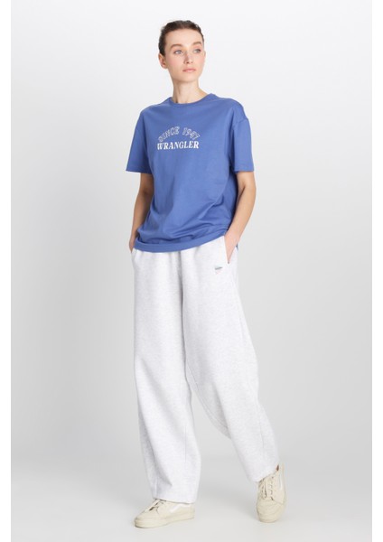 Regular Fit Normal Kesim Bisiklet Yaka %100 Pamuk Mavi Tişört modelleri