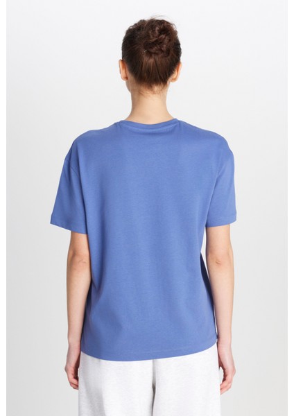 Regular Fit Normal Kesim Bisiklet Yaka %100 Pamuk Mavi Tişört indirimleri