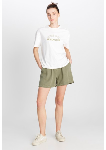 Regular Fit Normal Kesim Bisiklet Yaka %100 Pamuk Kırık Beyaz Tişört modelleri