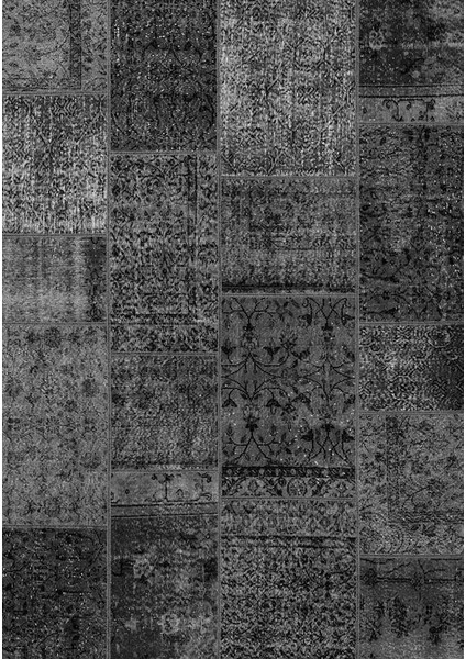 Siesta Patchwork 32-462 Etnik Eskitme Desenli Dokuma Tabanlı Yıkanabilir Şönil Salon ve Oda Halısı