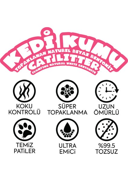Kedi Kumu Bebek Pudralı 5 Lt x 2 Adet