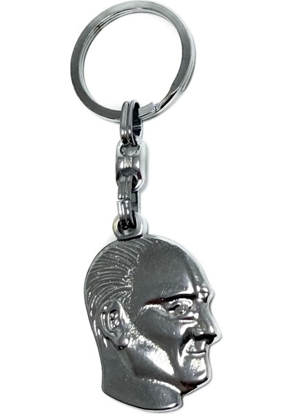 Çelik Mustafa Kemal Atatürk Anahtarlık / M. K. Atatürk Hediyelik Anahtarlık