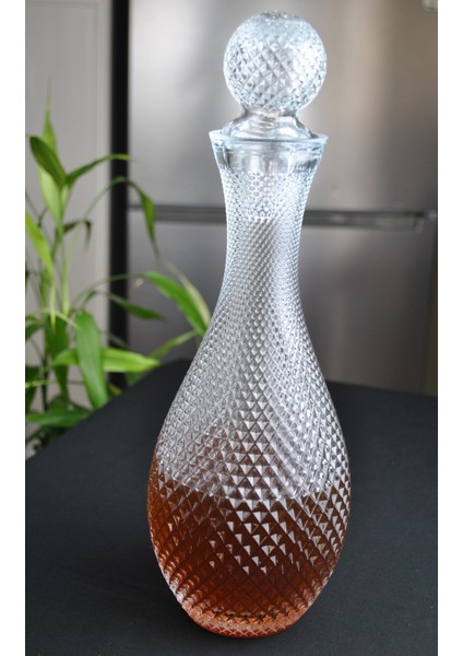 El Yapımı Cam Kapaklı Sürahi 1 Litre Şerbetlik Karaf fiyatları