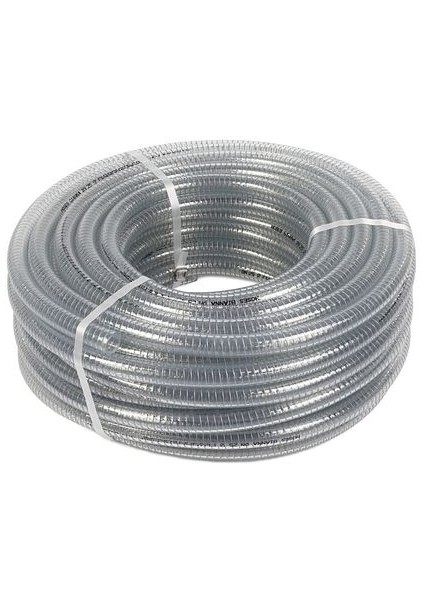 Telli Şeffaf Hortumu Ekonomik (İç Çap 38 mm) (1.1/2'') (5 Metre) fiyatları