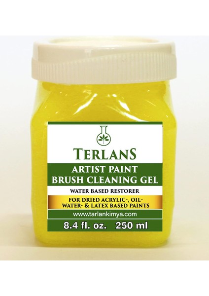 Sanatsal Boya ve Fırça Temizleyici Yoğun Kıvam 250 ml Art Paint Brush Cleaner Restorer