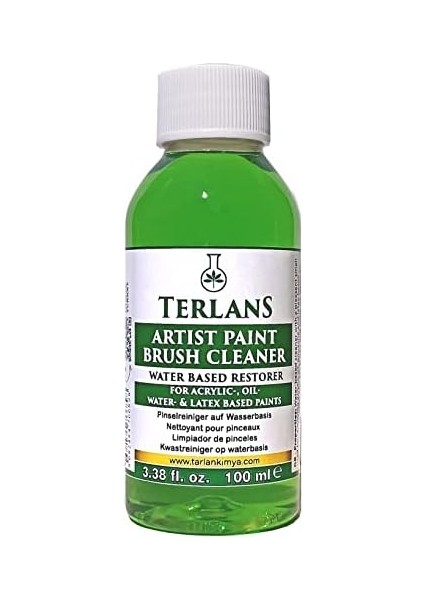 Sanatsal Boya ve Fırça Temizleyici 100 ml - Yağlı ve Akrilik Boya Temizleyici - Artist Brush Cleaner